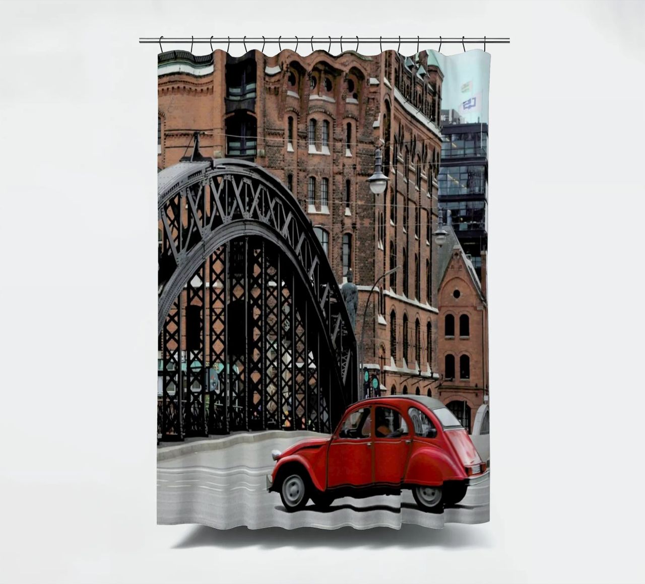 Red Oldtimer tenda da doccia da Anja Hebrank Photography