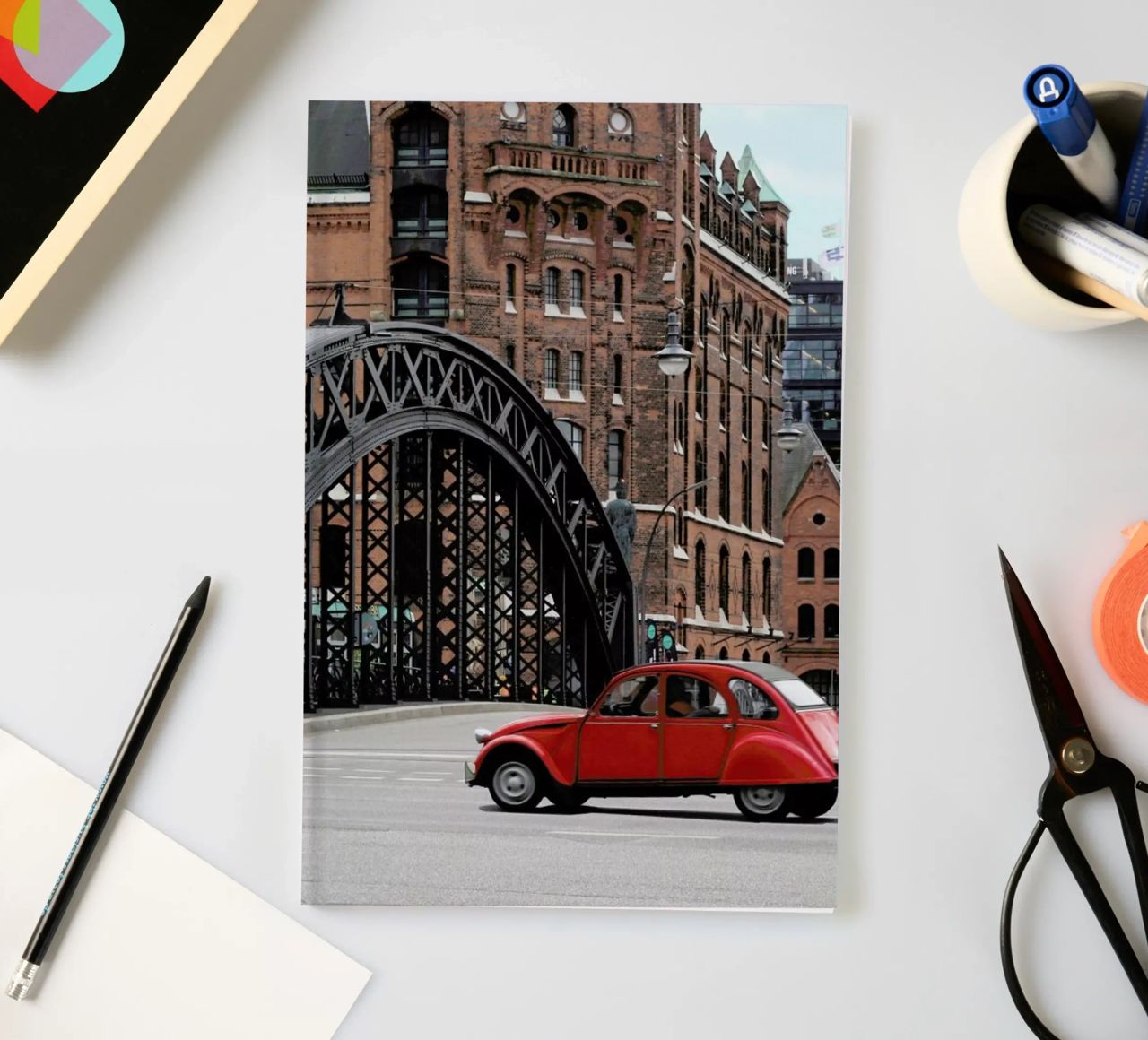 Red Oldtimer notebook by Anja Hebrank Photography