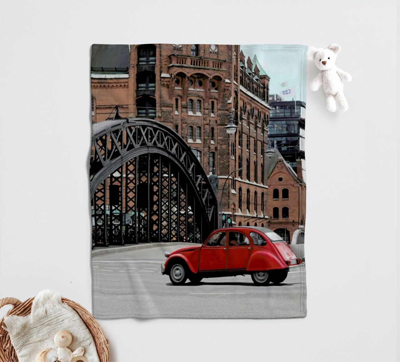 Red Oldtimer coperta in pile da Anja Hebrank Photography