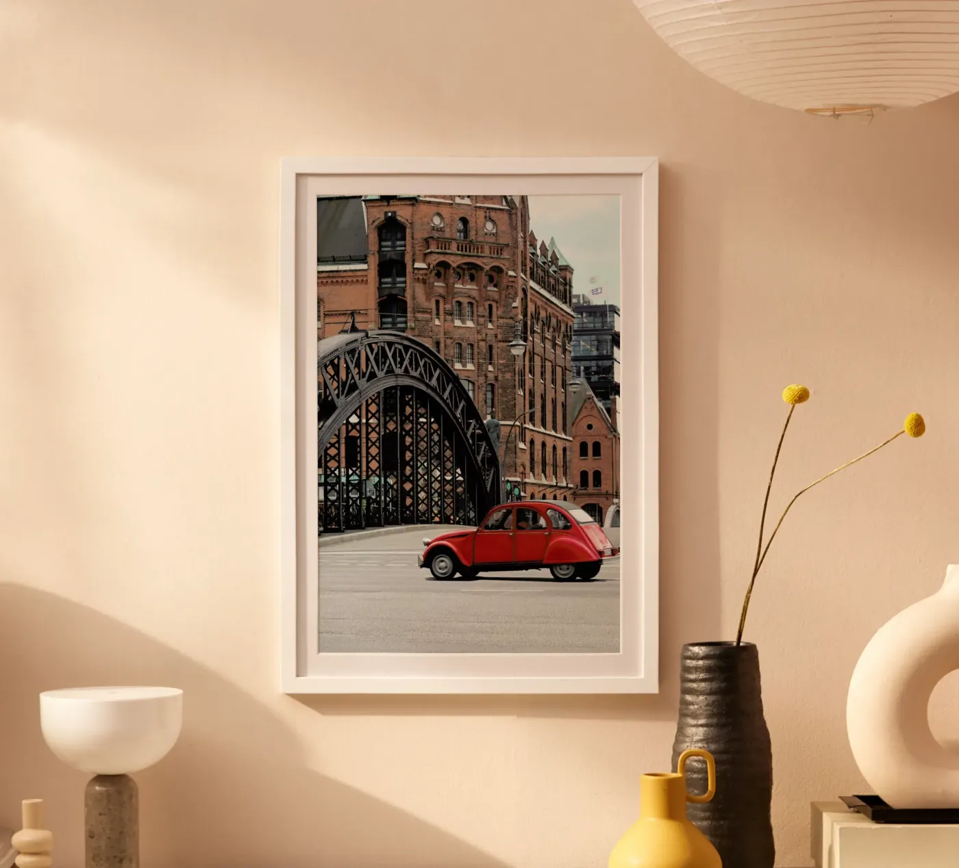 Red Oldtimer Poster von Anja Hebrank Photography