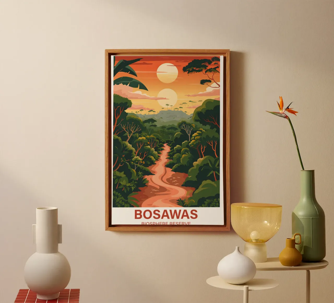 Biosphärenreservat Bosawas Leinwand mit Schattenfugenrahmen von Wanderlust Vibes