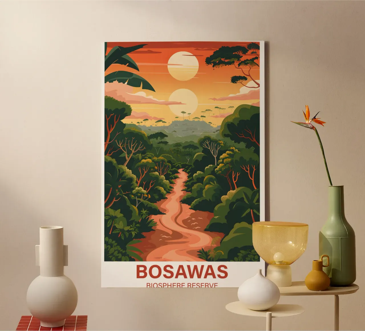 Biosphärenreservat Bosawas Leinwand mit Schattenfugenrahmen von Wanderlust Vibes