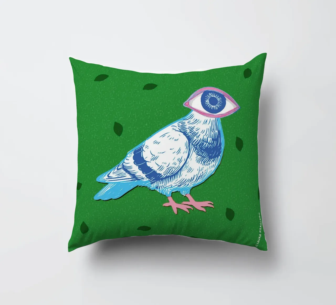 Eyebird cuscino da LauraKerschot