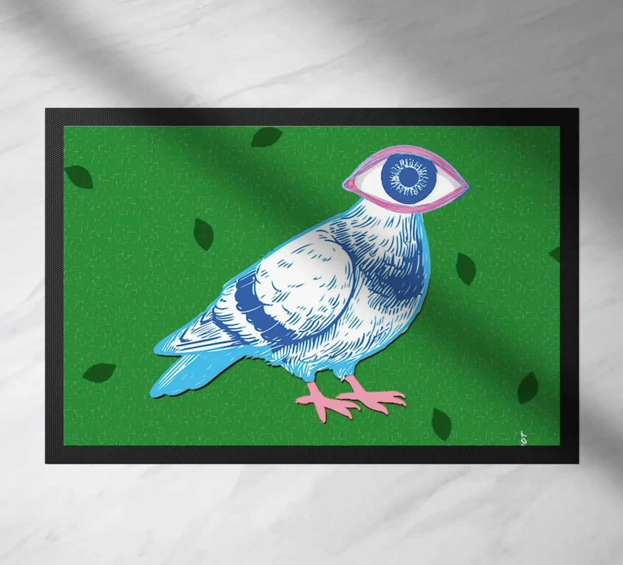 Eyebird doormat by LauraKerschot