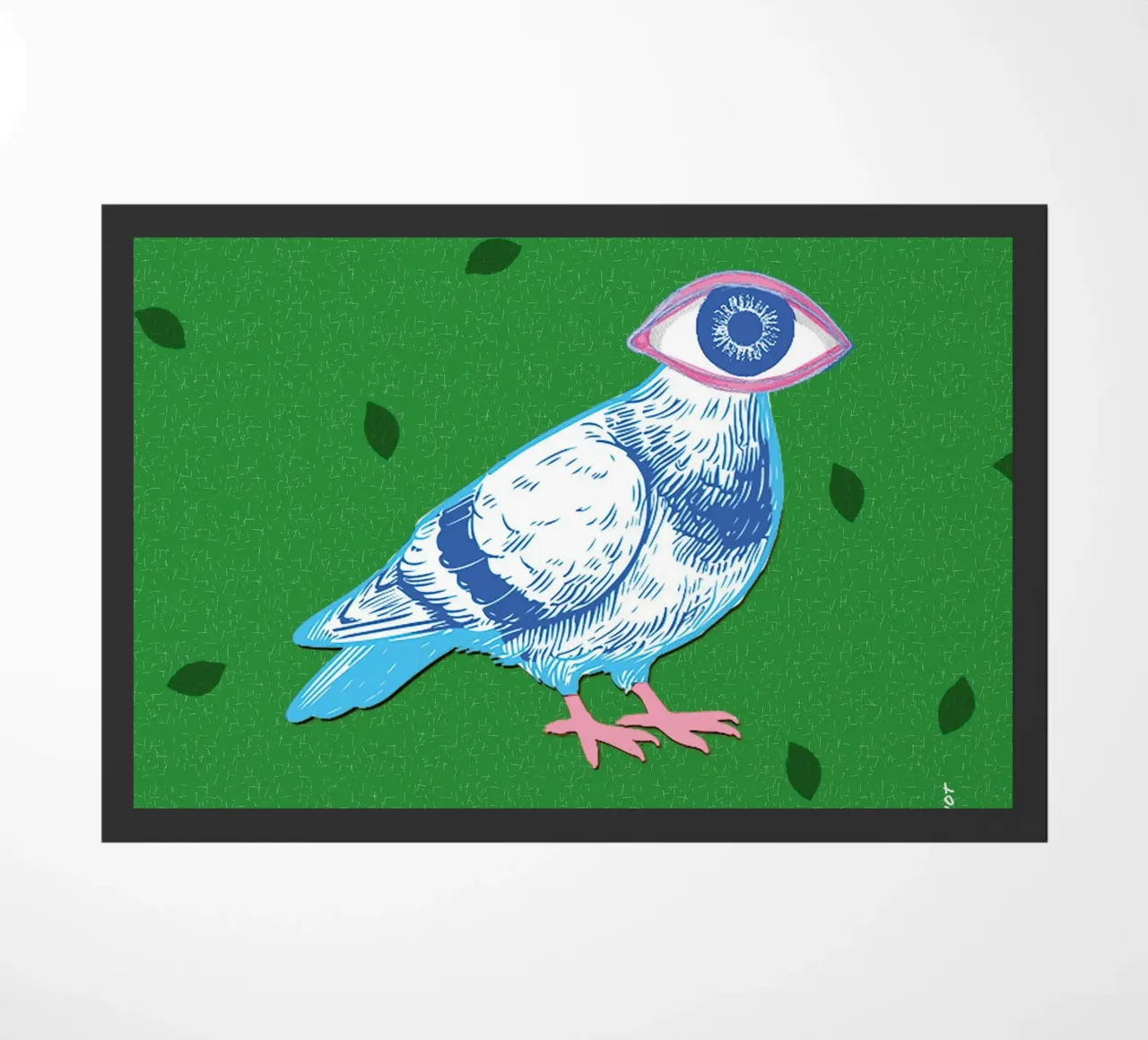 Eyebird doormat by LauraKerschot