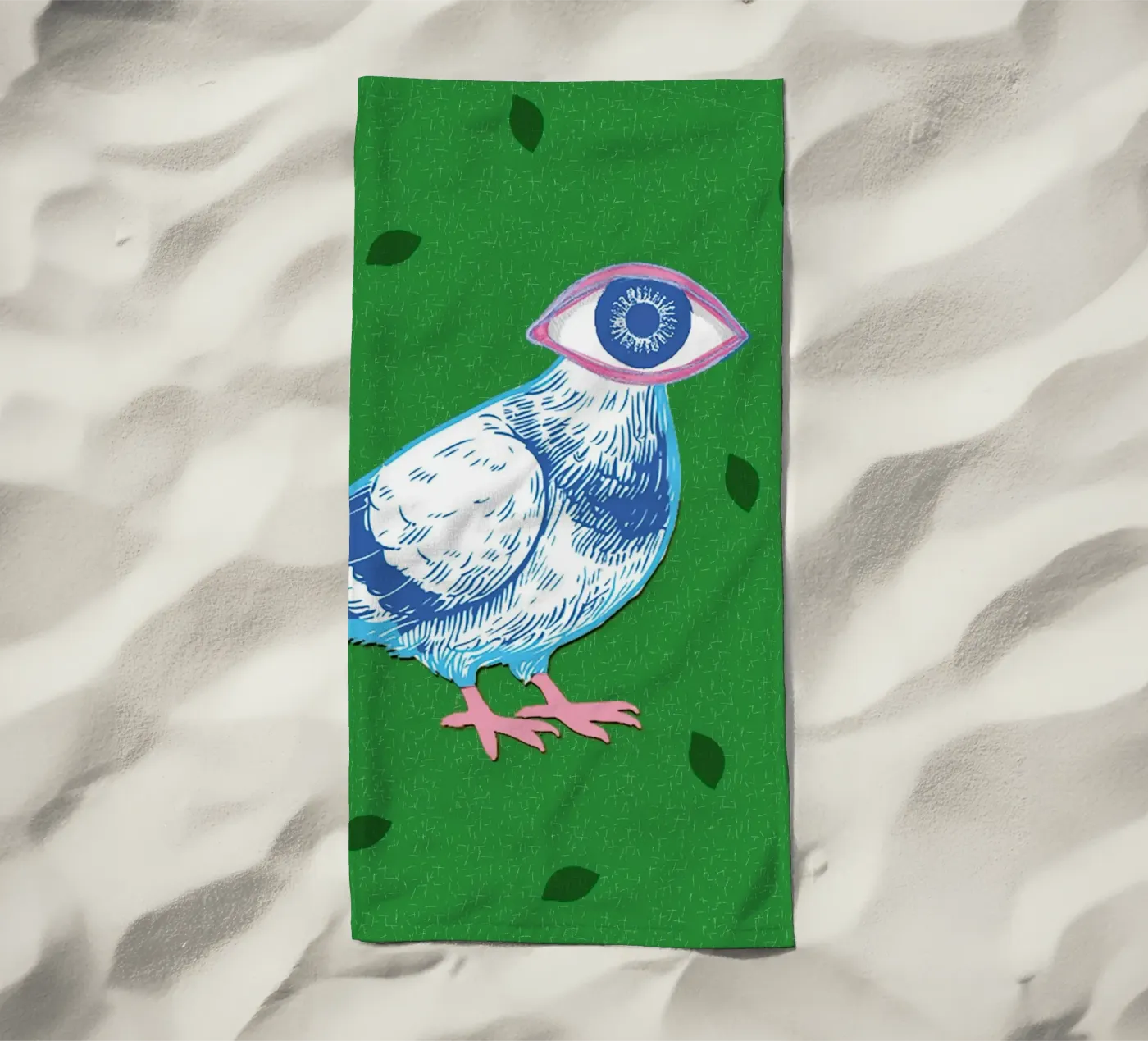 Eyebird strandhanddoek van LauraKerschot