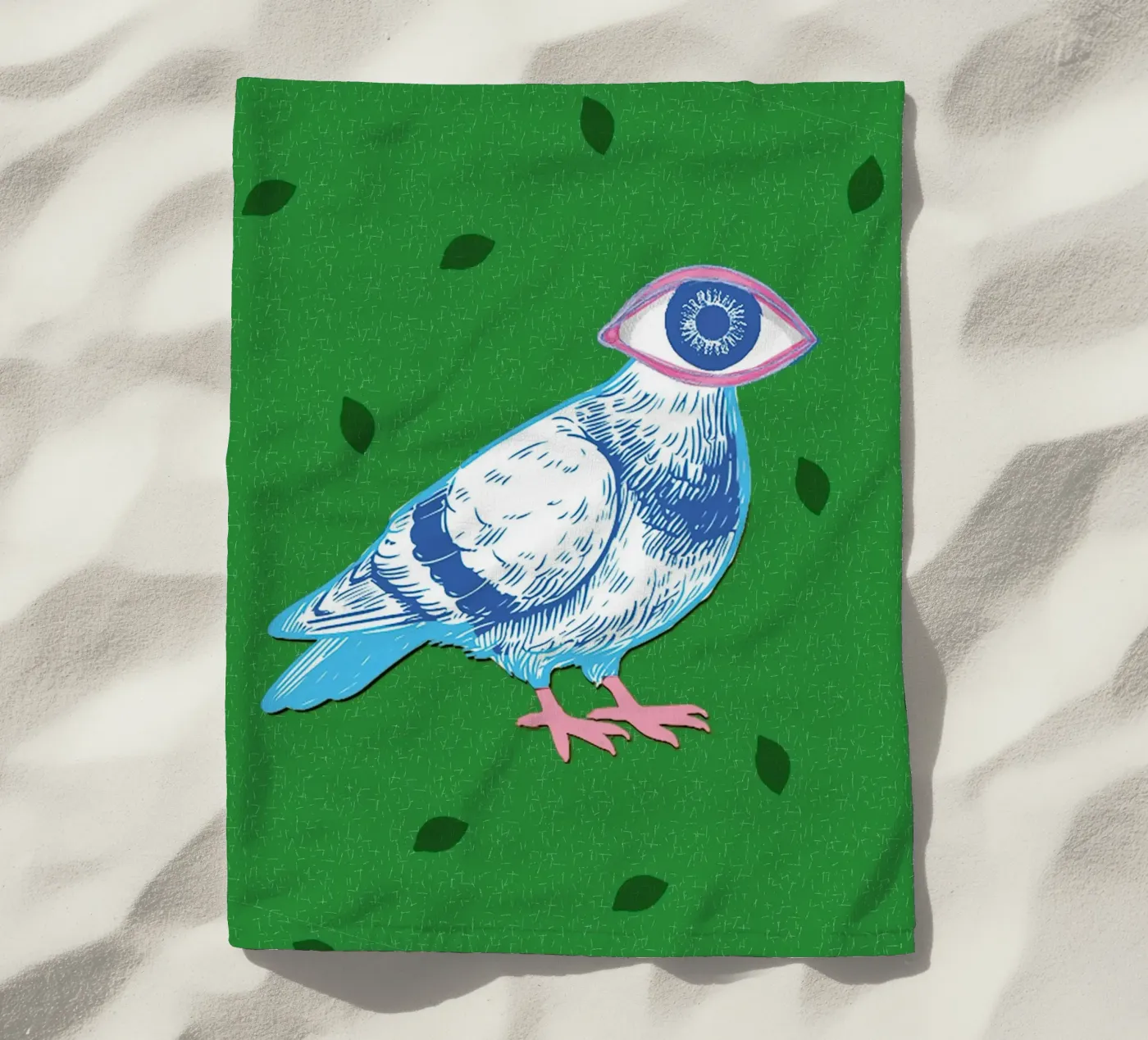 Eyebird strandhanddoek van LauraKerschot