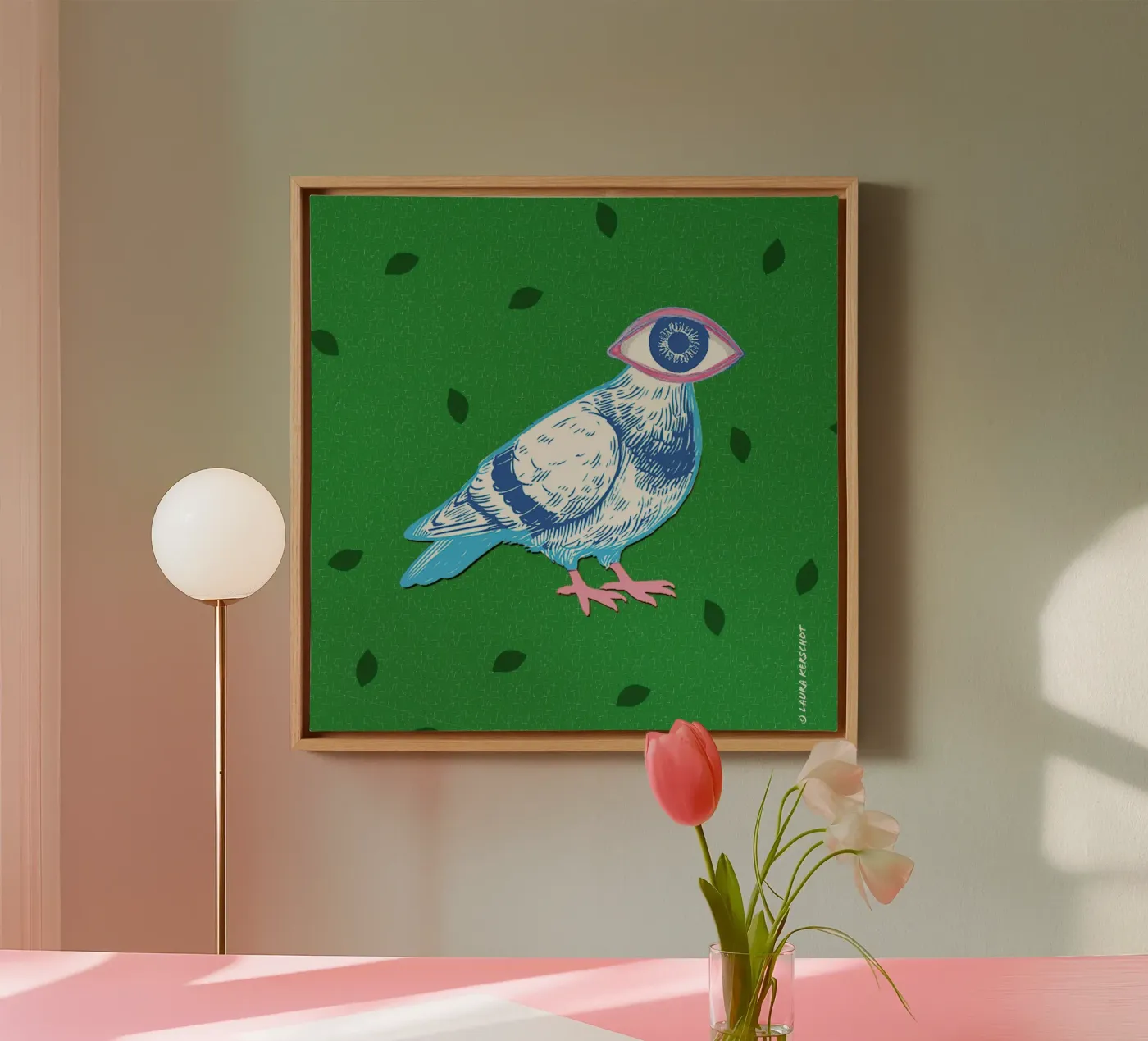 Eyebird canvas van LauraKerschot