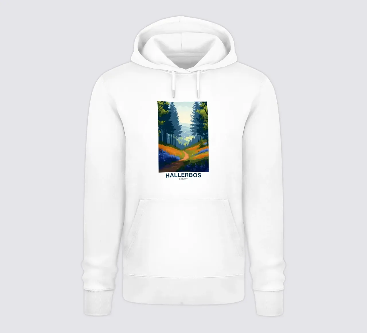 Foresta di Hallerbos felpa con cappuccio da Wanderlust Vibes