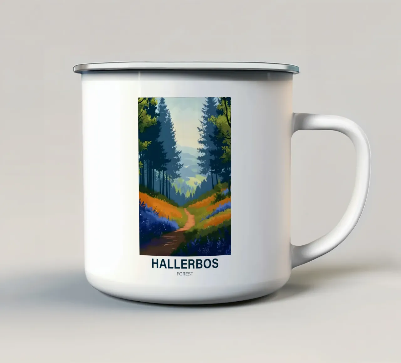 Foresta di Hallerbos tazza in smalto da Wanderlust Vibes