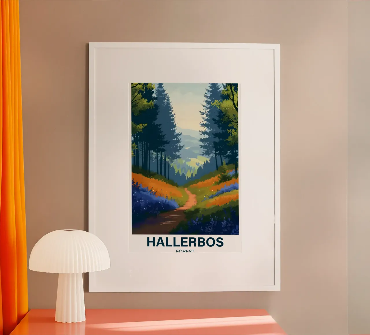 Foresta di Hallerbos poster da Wanderlust Vibes