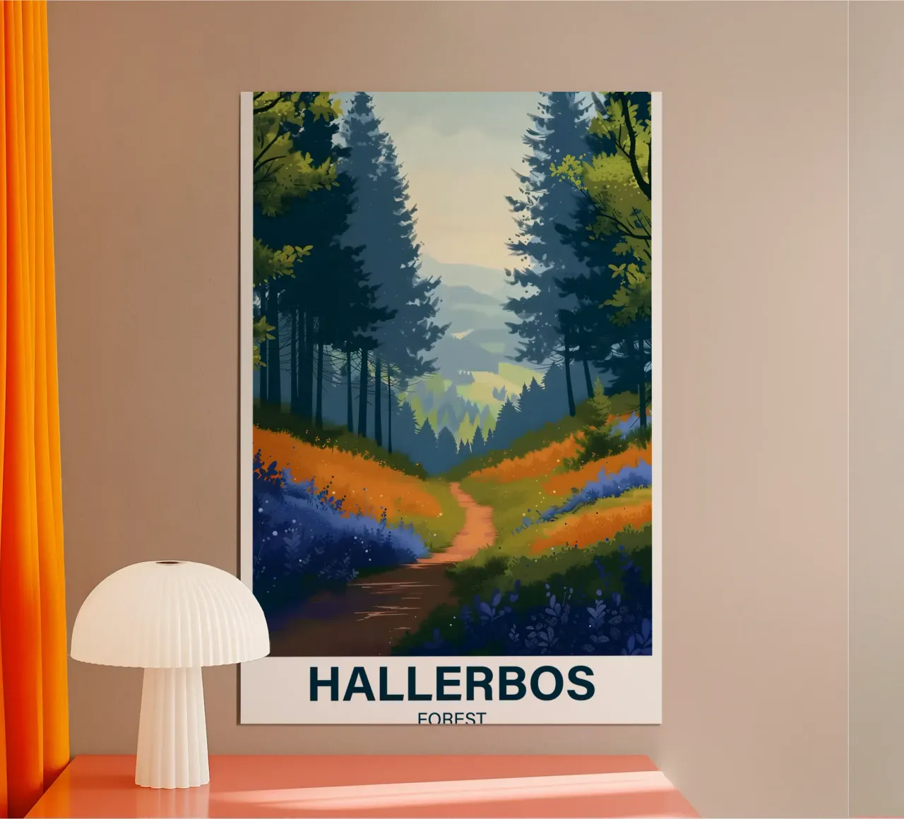 Foresta di Hallerbos poster da Wanderlust Vibes