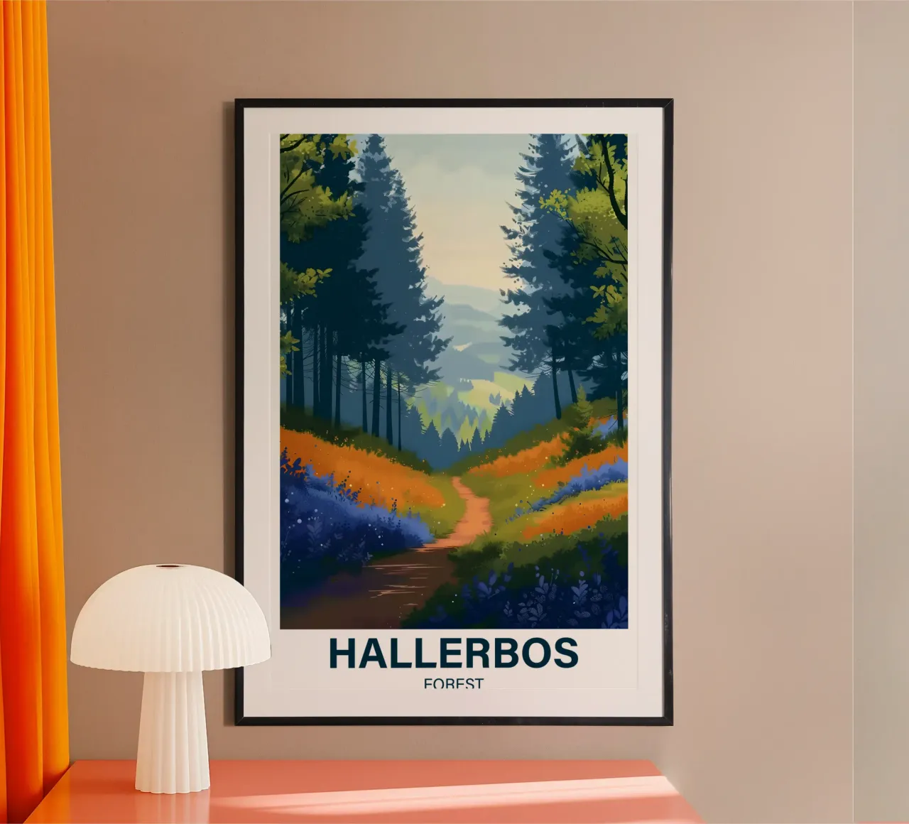 Foresta di Hallerbos poster da Wanderlust Vibes