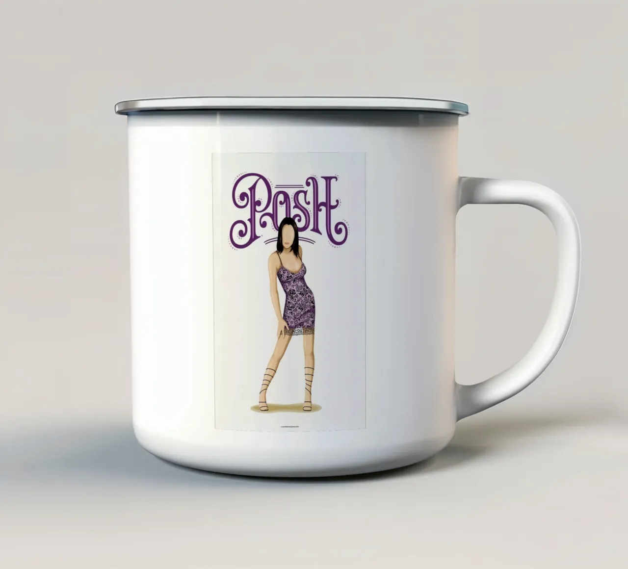 Posh tazza in smalto da Nour Tohme