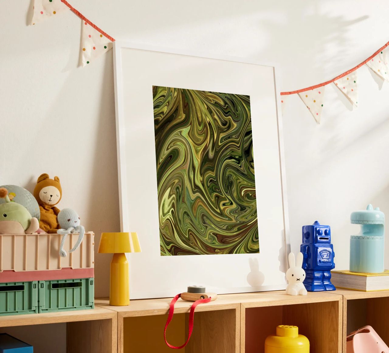 Grüne Blätter Poster von Desiyatnikov
