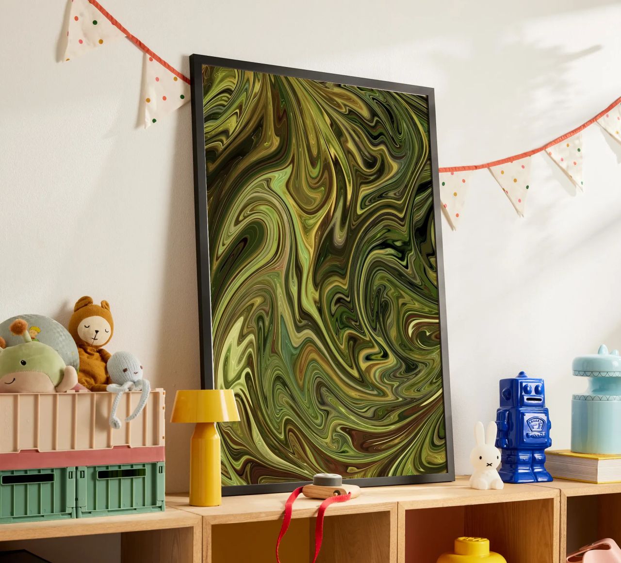 Grüne Blätter Poster von Desiyatnikov