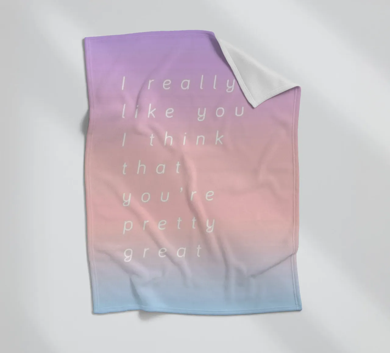 I Think You Are Great coperta in pile da Oh Darling