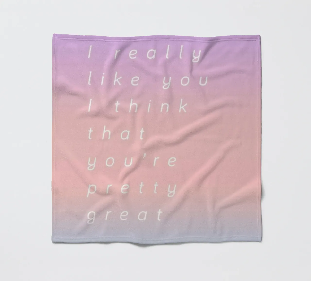 I Think You Are Great coperta in pile da Oh Darling