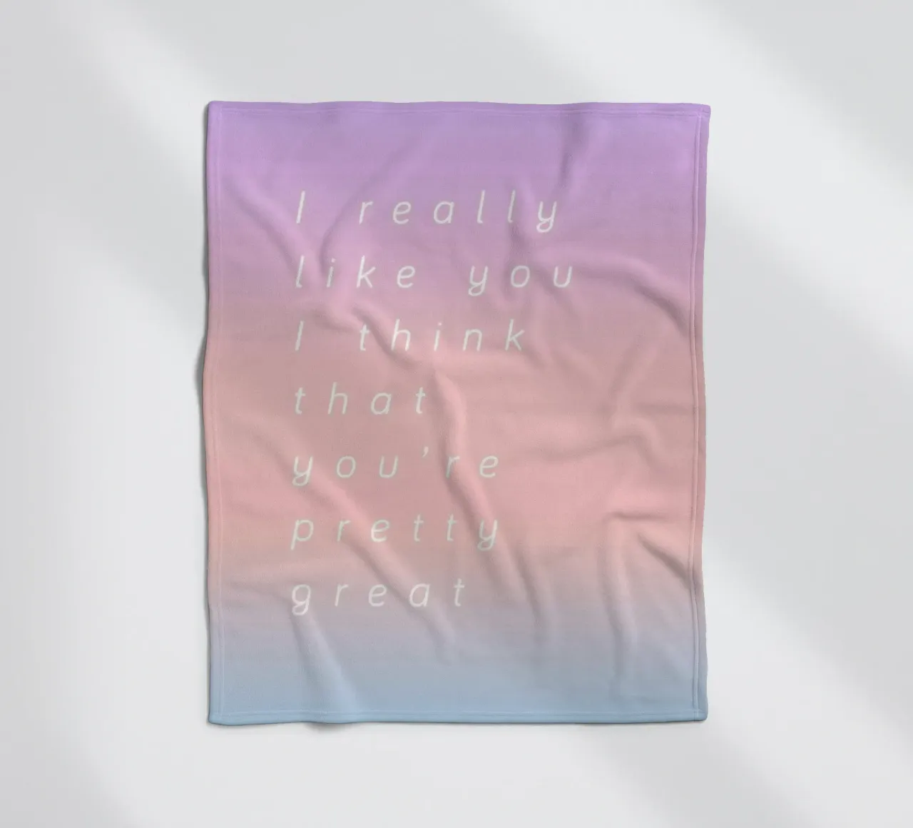 I Think You Are Great coperta in pile da Oh Darling