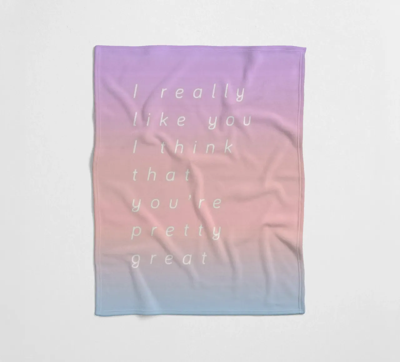 I Think You Are Great coperta in pile da Oh Darling