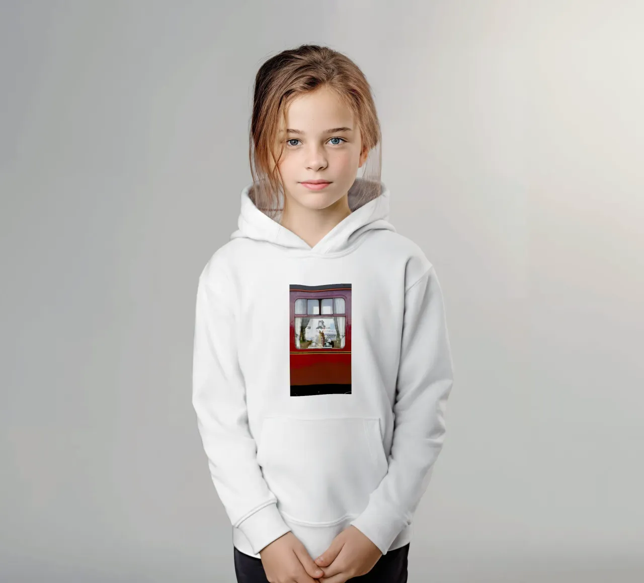 Jacobite Express Steam felpa bambino con cappuccio da Anja Hebrank Photography