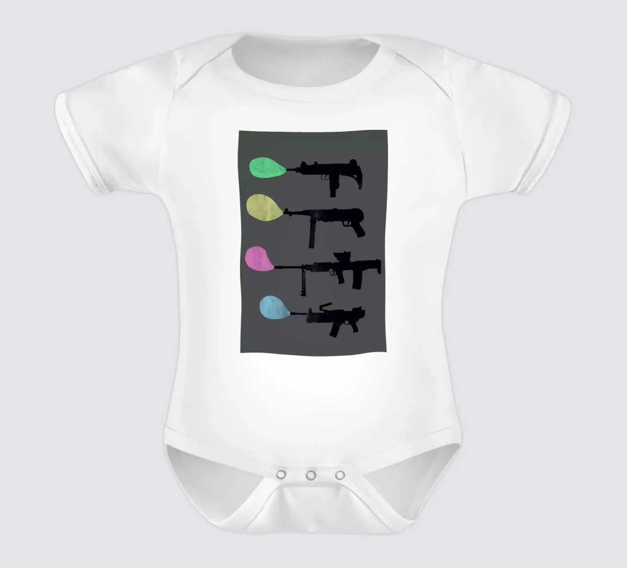 Bubble Guns body neonato maniche corte da Tobe Fonseca