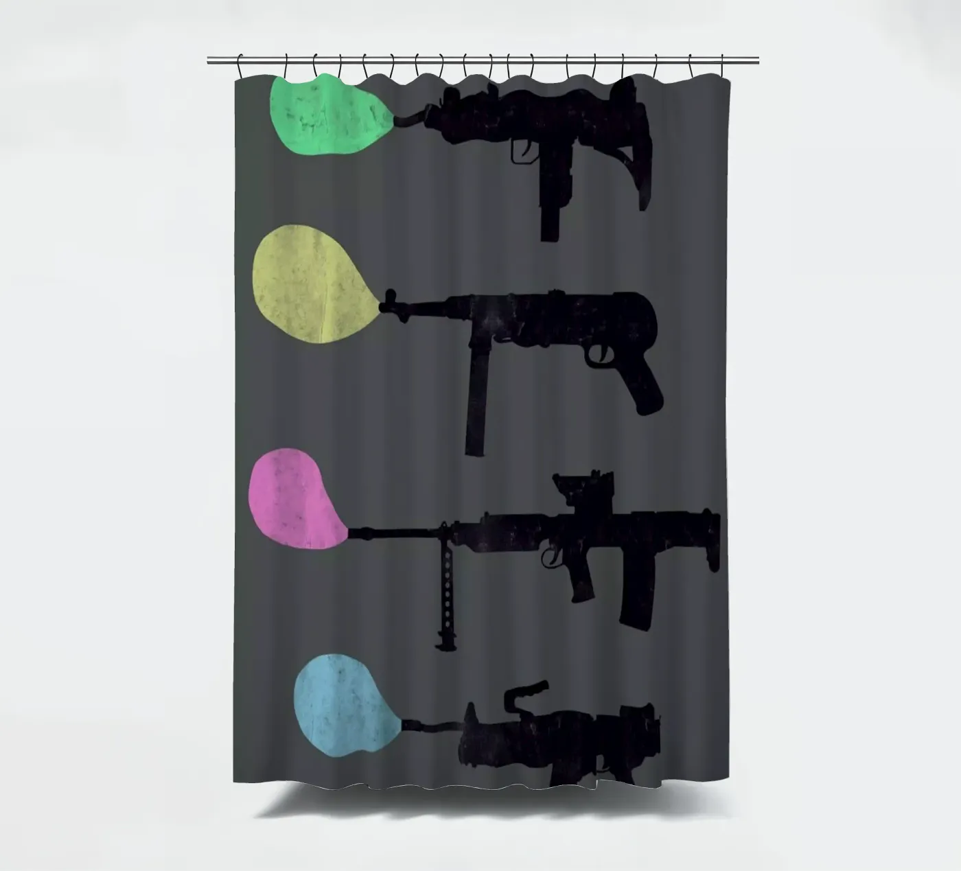 Bubble Guns Duschvorhang von Tobe Fonseca