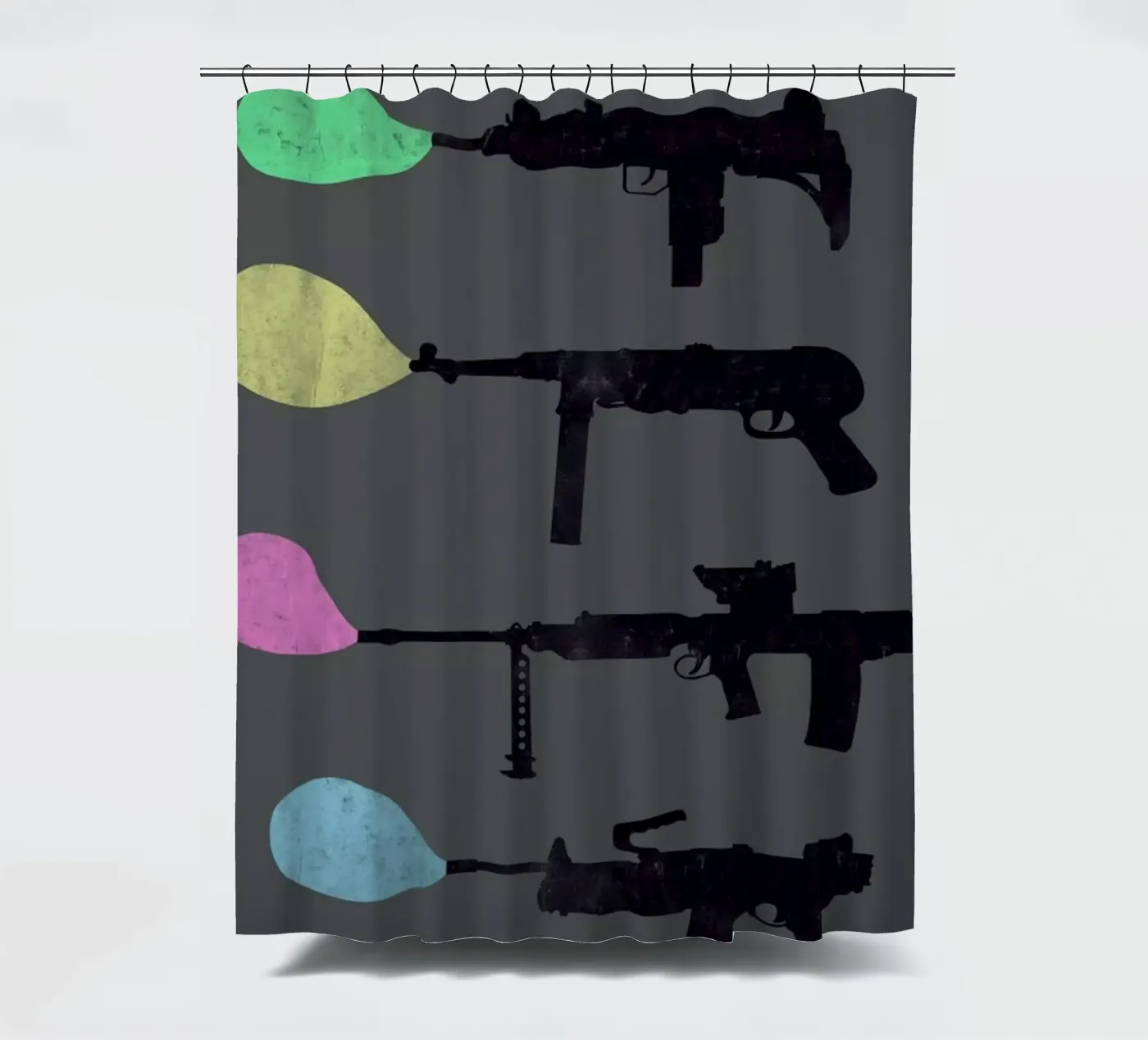 Bubble Guns Duschvorhang von Tobe Fonseca