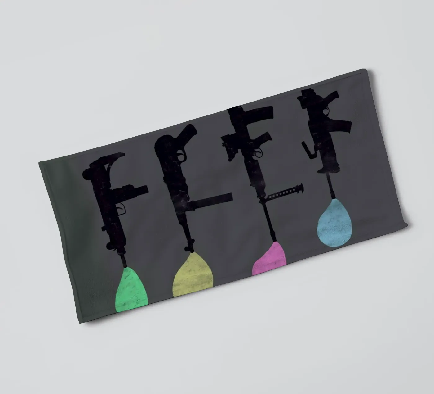 Bubble Guns towel by Tobe Fonseca