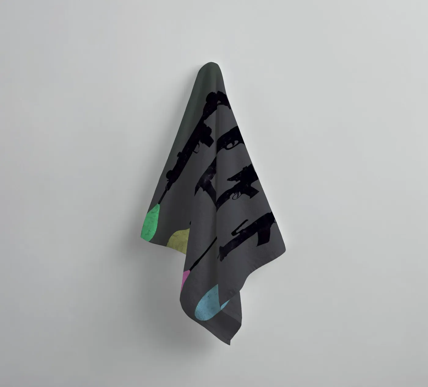 Bubble Guns towel by Tobe Fonseca