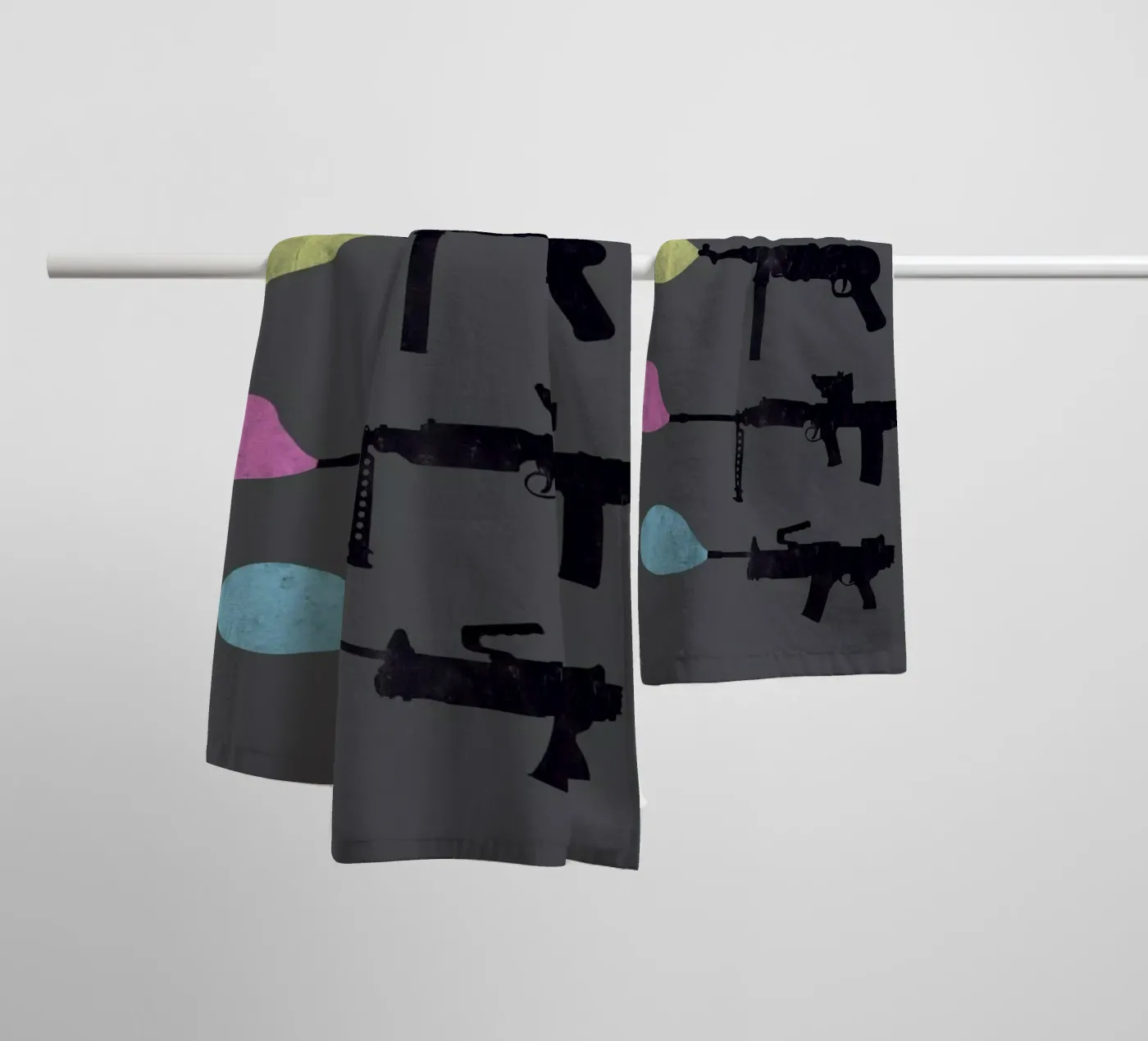 Bubble Guns towel by Tobe Fonseca