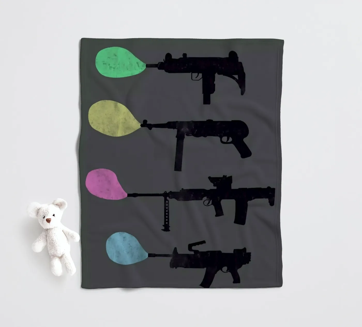 Bubble Guns fleecedeken van Tobe Fonseca