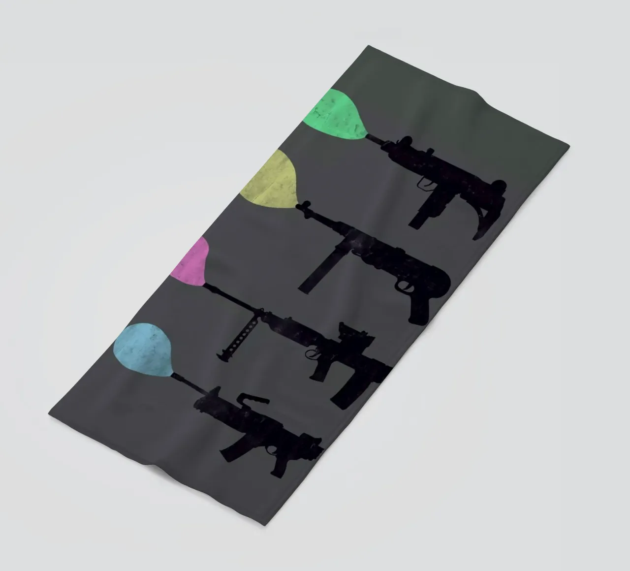 Bubble Guns beach towel by Tobe Fonseca