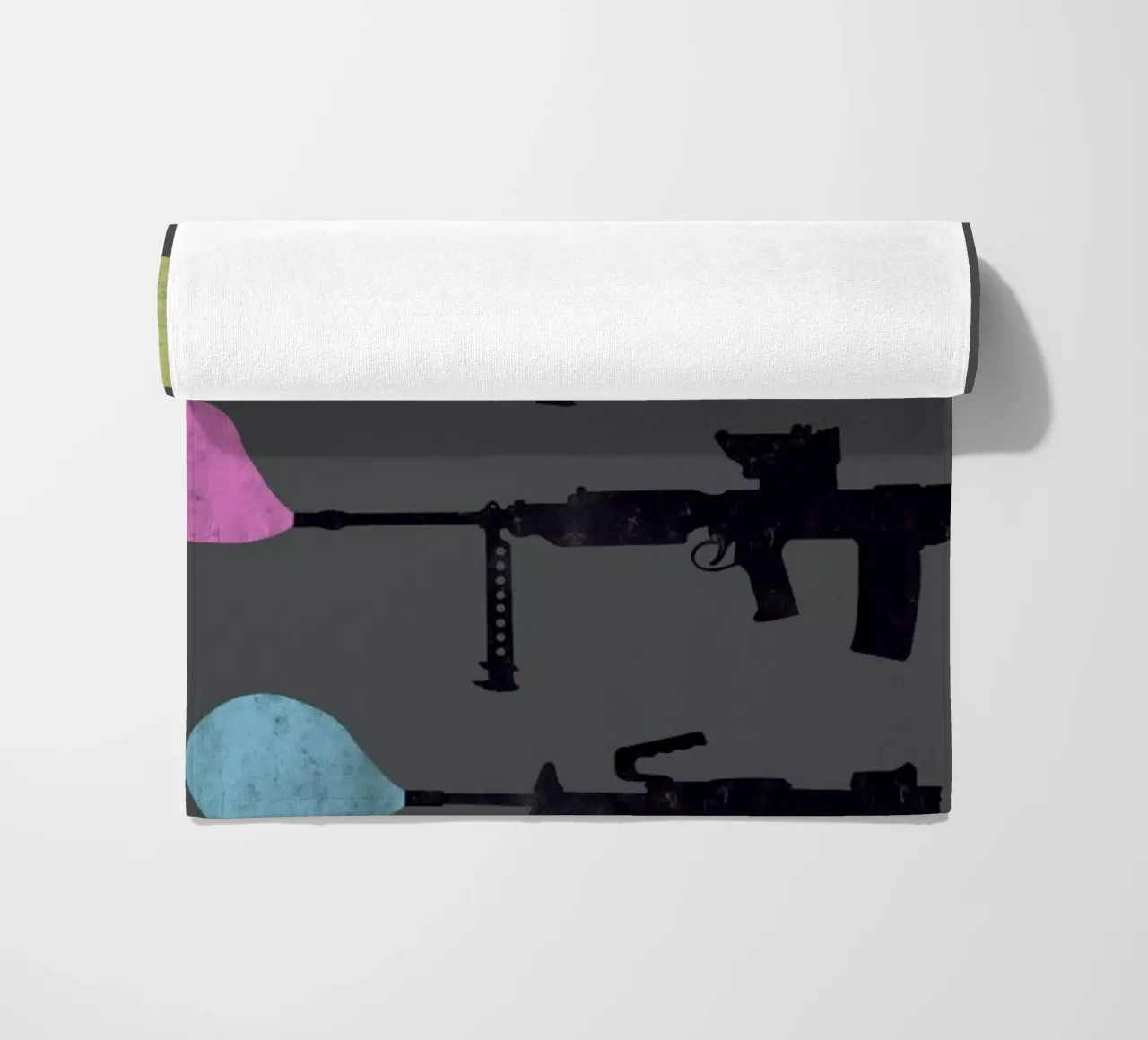 Bubble Guns beach towel by Tobe Fonseca
