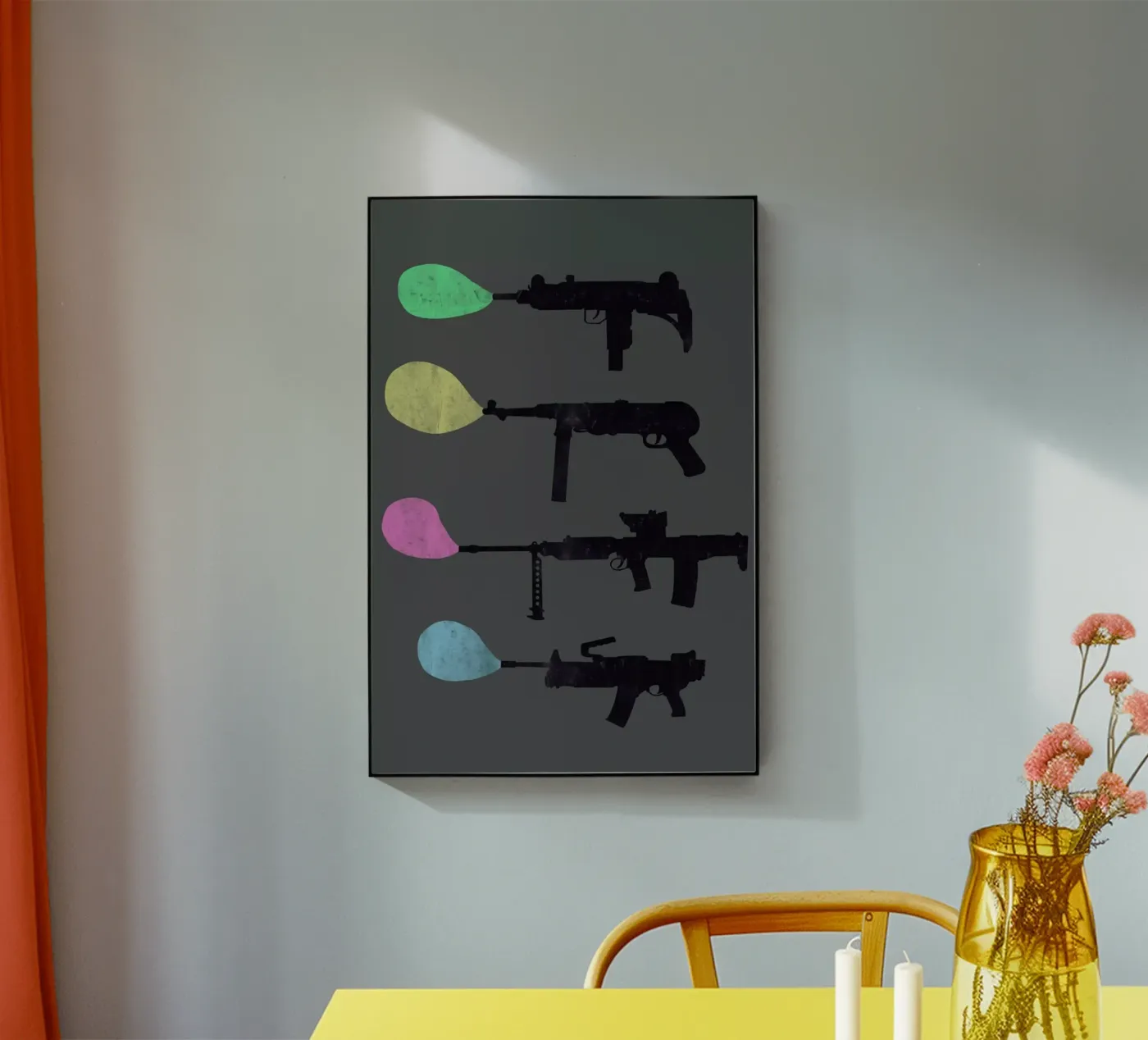 Bubble Guns Acryl-Glas von Tobe Fonseca