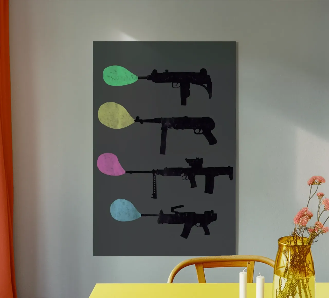 Bubble Guns plexiglass da Tobe Fonseca