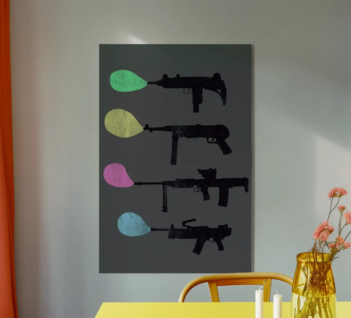 Bubble Guns Acryl-Glas von Tobe Fonseca