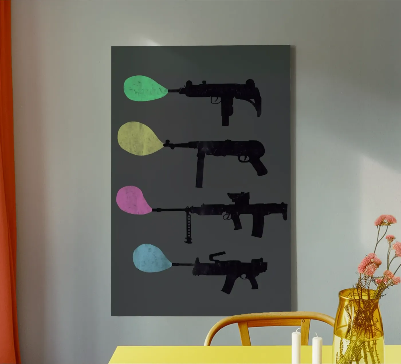 Bubble Guns canvas van Tobe Fonseca
