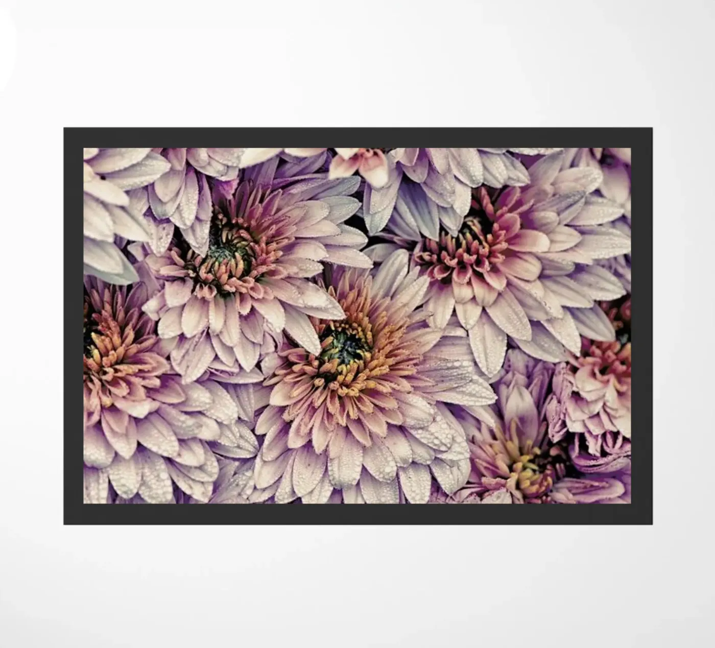 Wheeping Chrysanthemums doormat by Curious Collections by Marielle Leenders