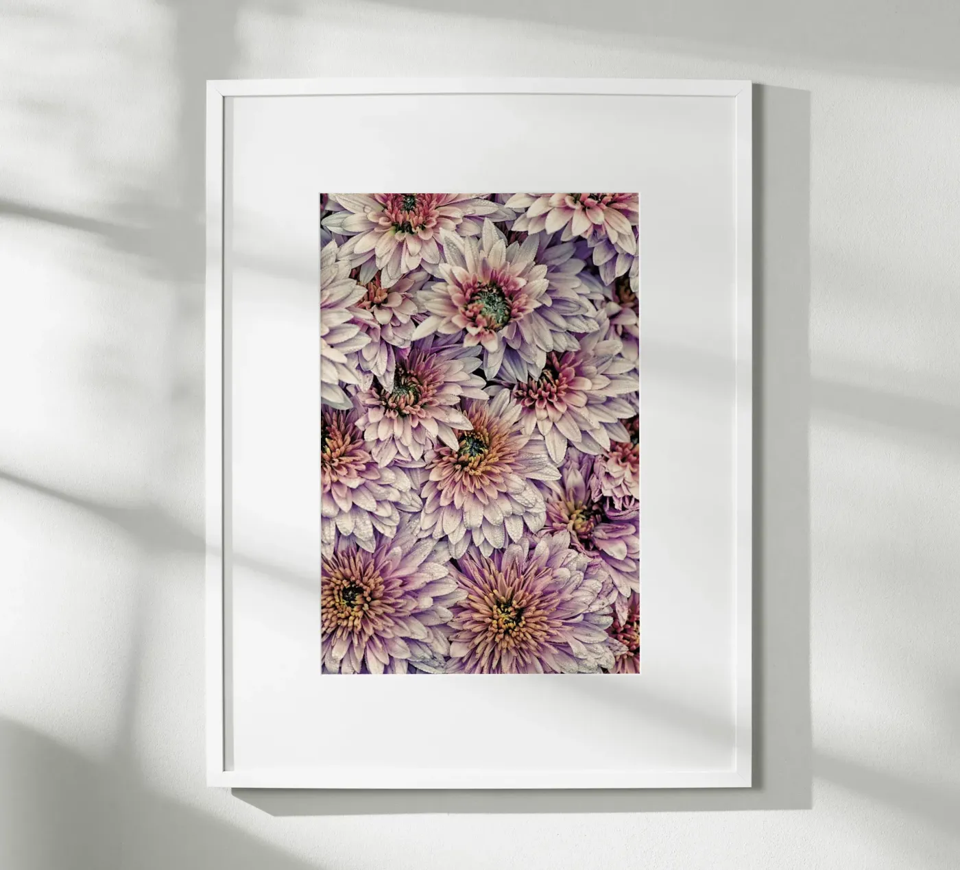 Wheeping Chrysanthemums poster by Curious Collections by Marielle Leenders