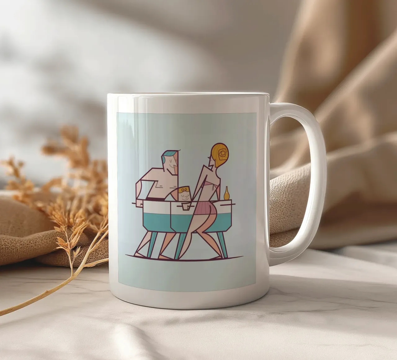 Biliardino tazza in ceramica da Ale Giorgini