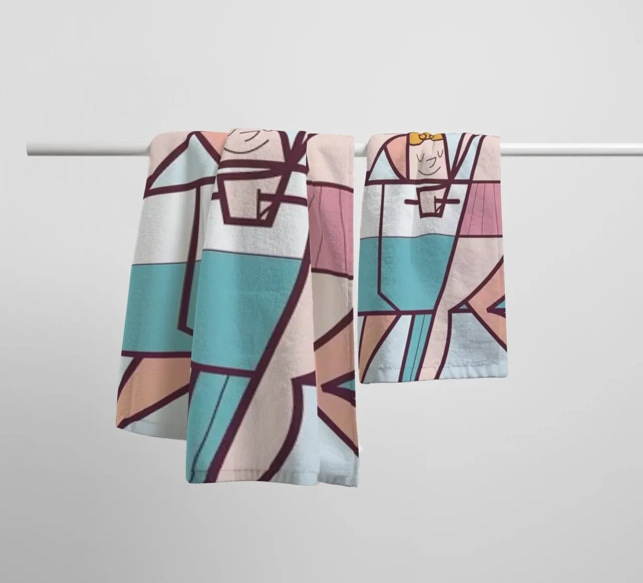 Biliardino asciugamano da bagno da Ale Giorgini