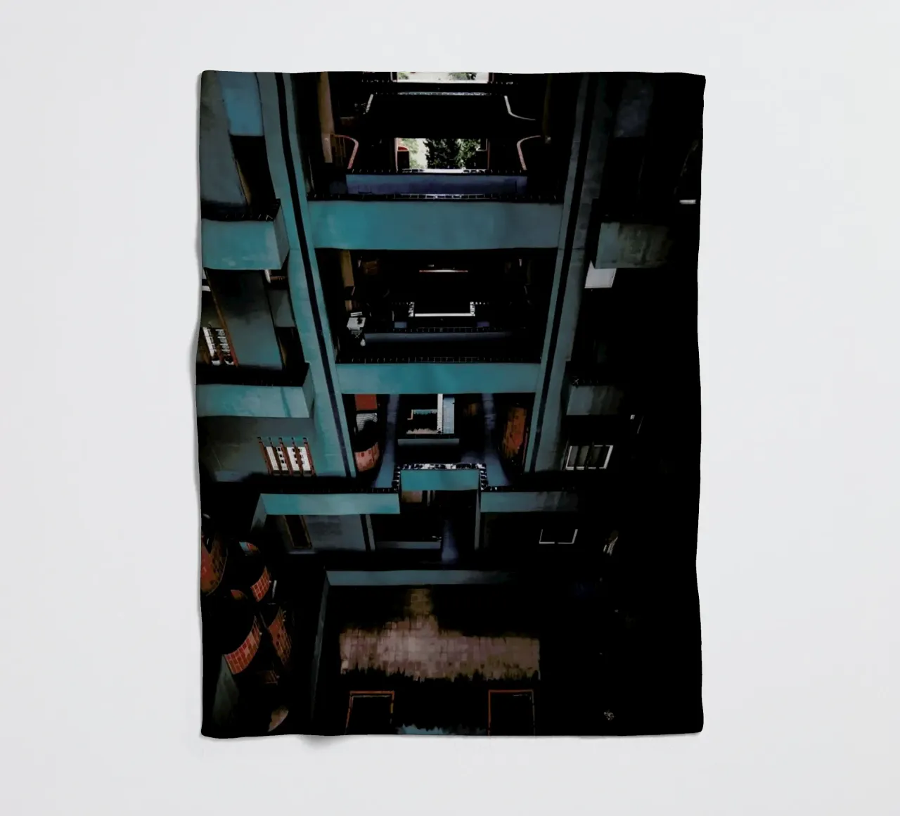 Walden Tetris coperta in pile da Chris Abatzis