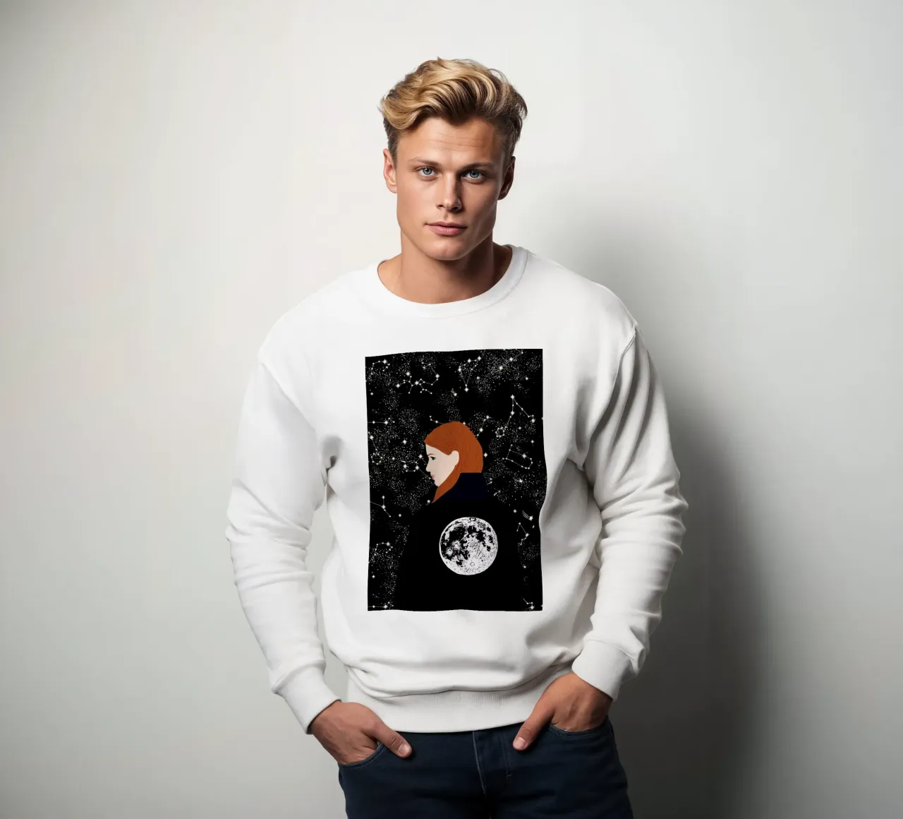 Back to the Moon sweatshirt by Céleste Wallaert