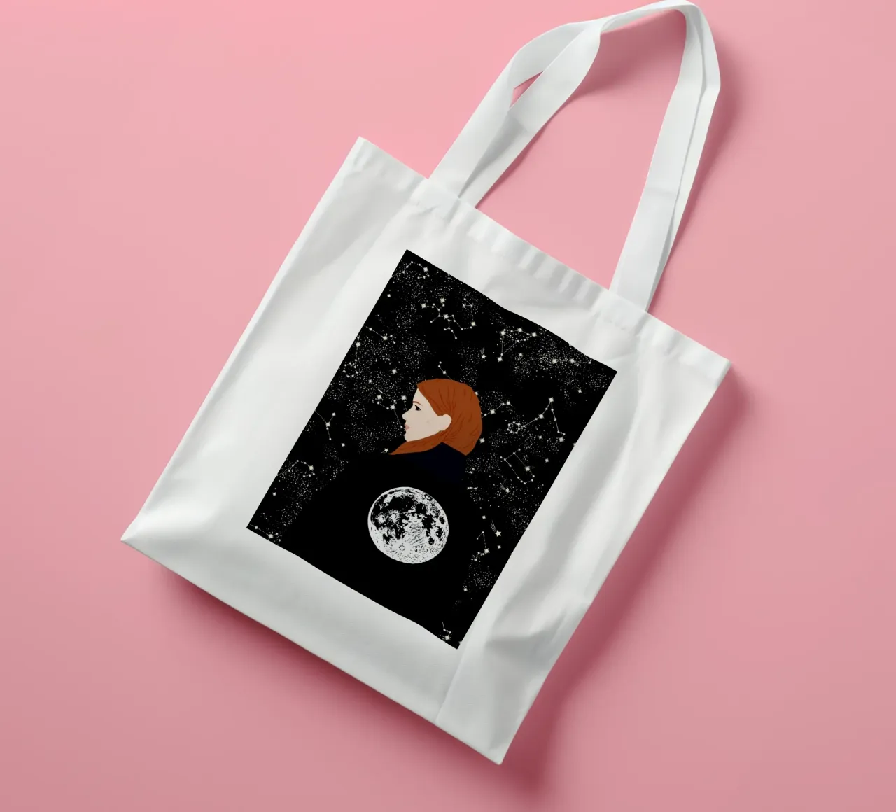 Back to the Moon borsa in juta da Céleste Wallaert
