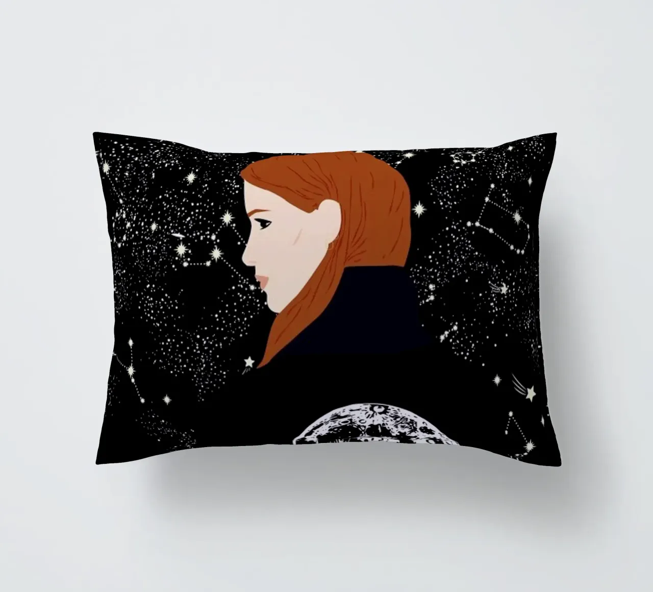 Back to the Moon cuscino da Céleste Wallaert