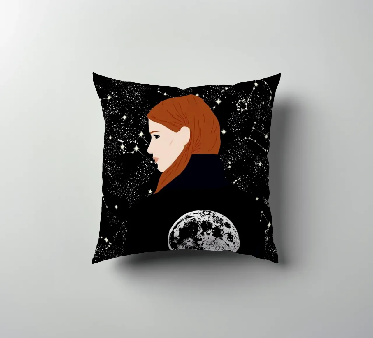 Back to the Moon cuscino da Céleste Wallaert