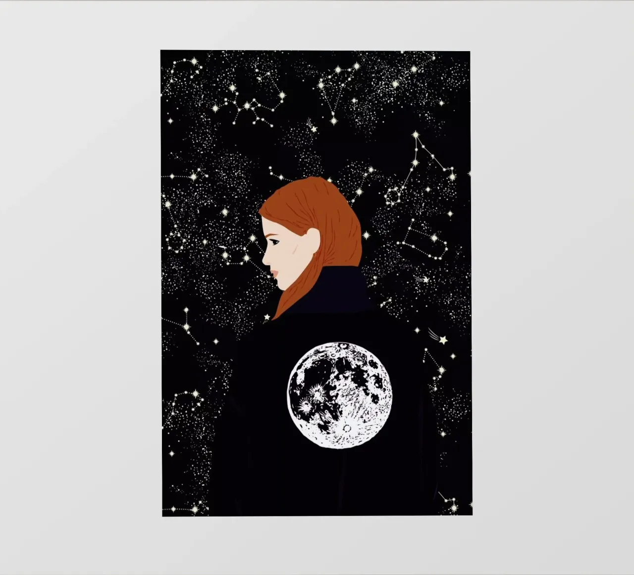 Back to the Moon telo in pvc da Céleste Wallaert