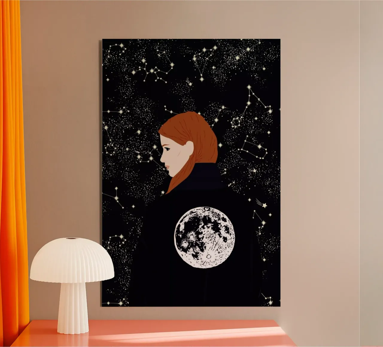 Back to the Moon alluminio dibond da Céleste Wallaert