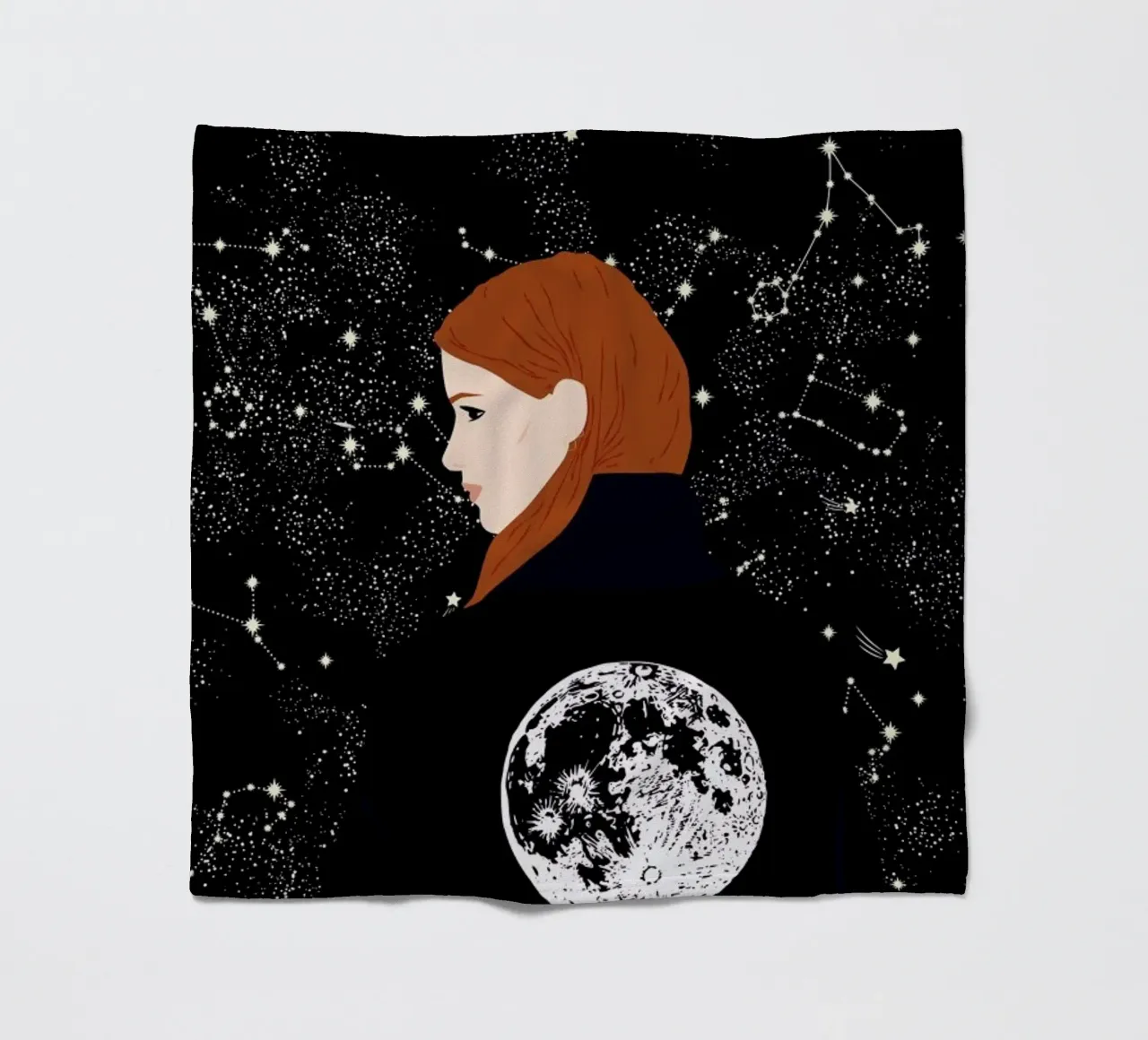 Back to the Moon coperta in pile da Céleste Wallaert